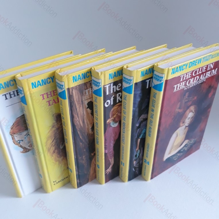 Clue in the Old Album; Clue of the Tapping Heels; Clue in the Jewel Box; Secret of Red Gate Farm; Clue of the Broken Locket; The Whispering Statute (6 volumes) (Nancy Drew Mystery Stories)