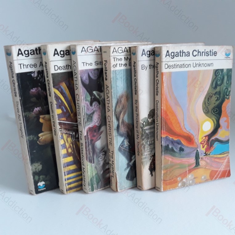 Destination Unknown; By the Pricking of  My Thumbs; The Mystery of the Blue Train; The Sittaford Mystery; Death on the Nile; Three Act Tragedy (six volumes)