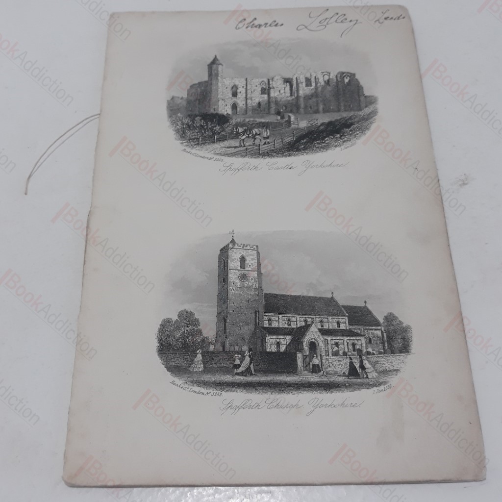 12 Engraved Views of Historical Sites in Yorkshire from 1857