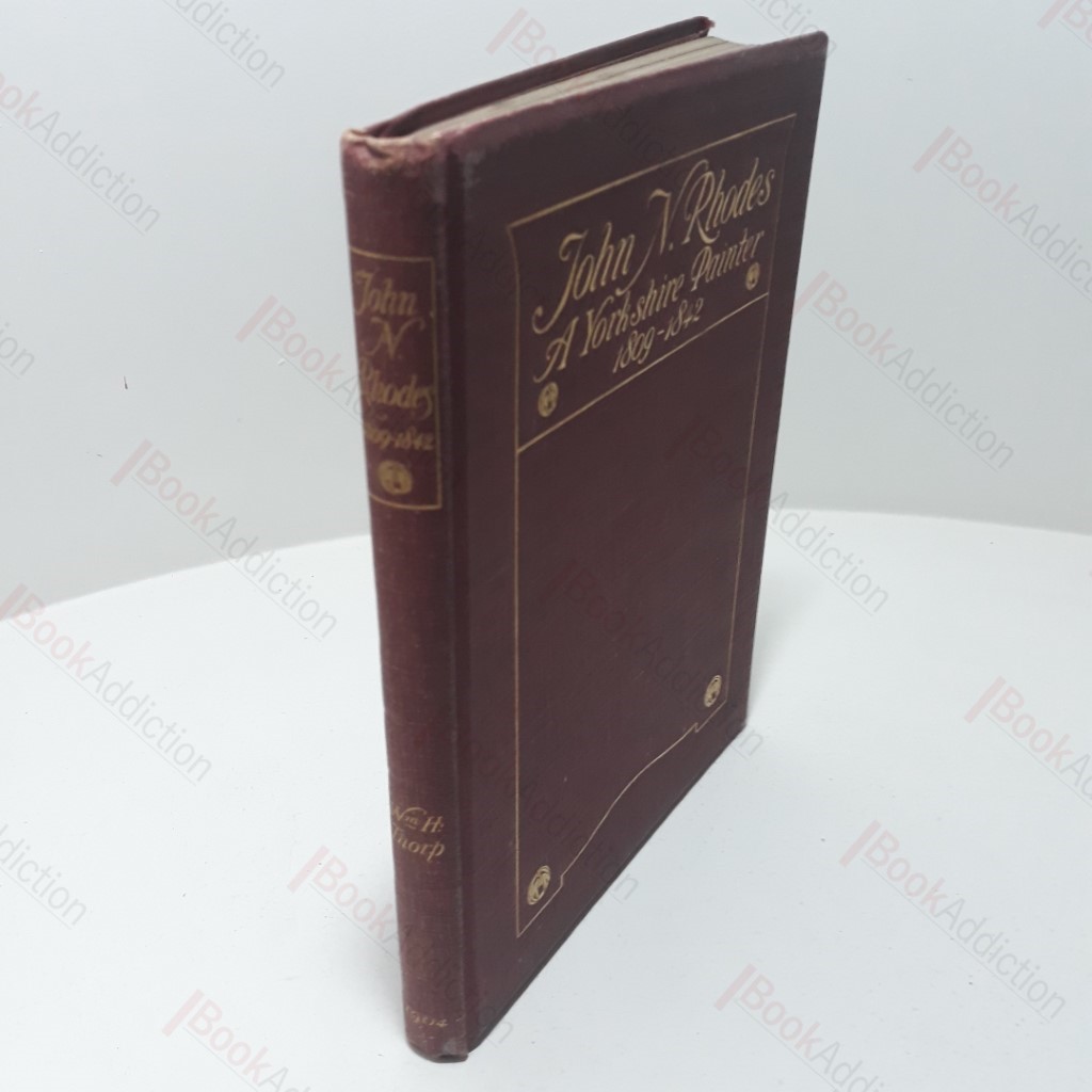 John H Rhodes, A Yorkshire Painter, 1809-1842