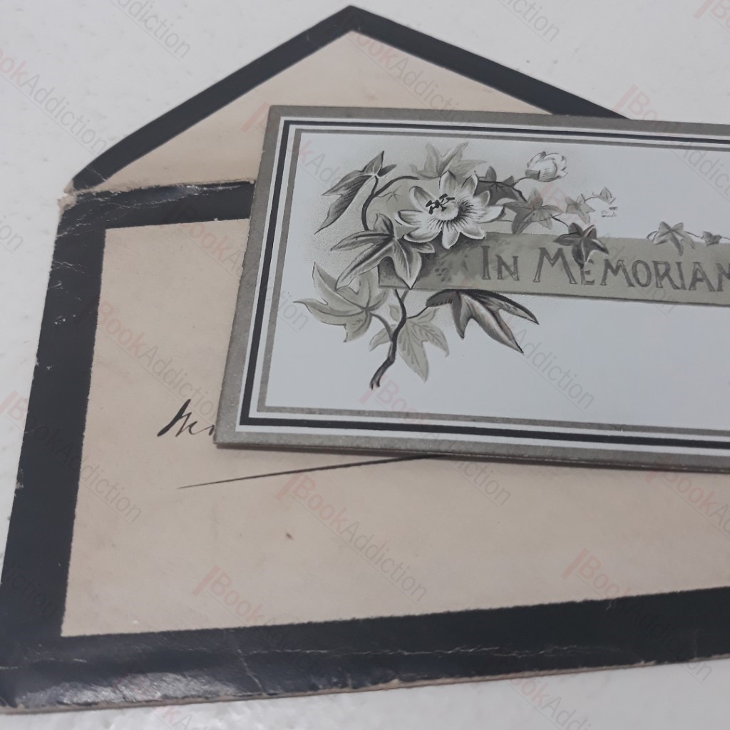 In Memoriam : Mourning Card for Elizabeth Moiser Thackray, 1891