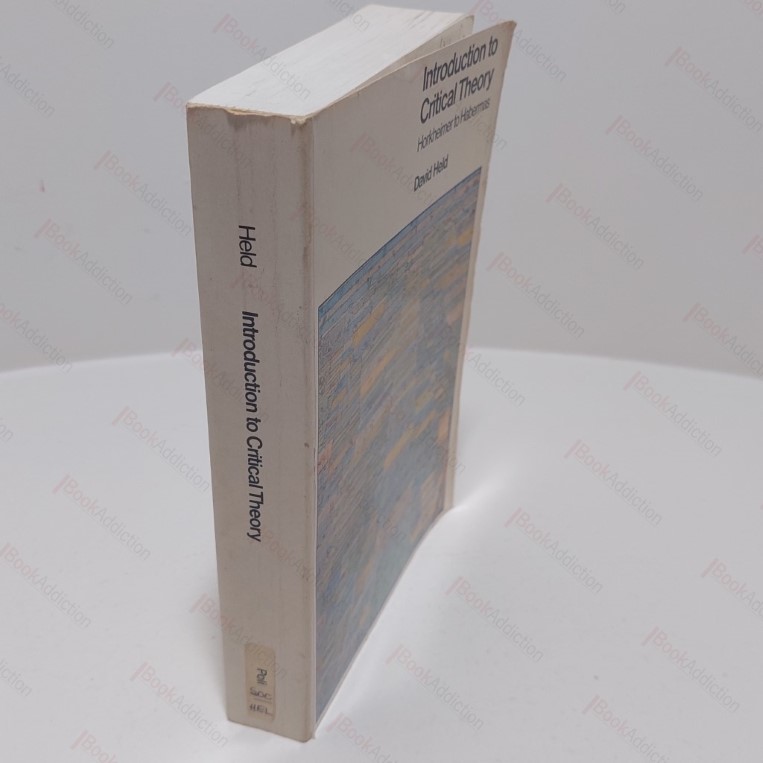 Introduction to Critical Theory : Horkheimer to Habermas