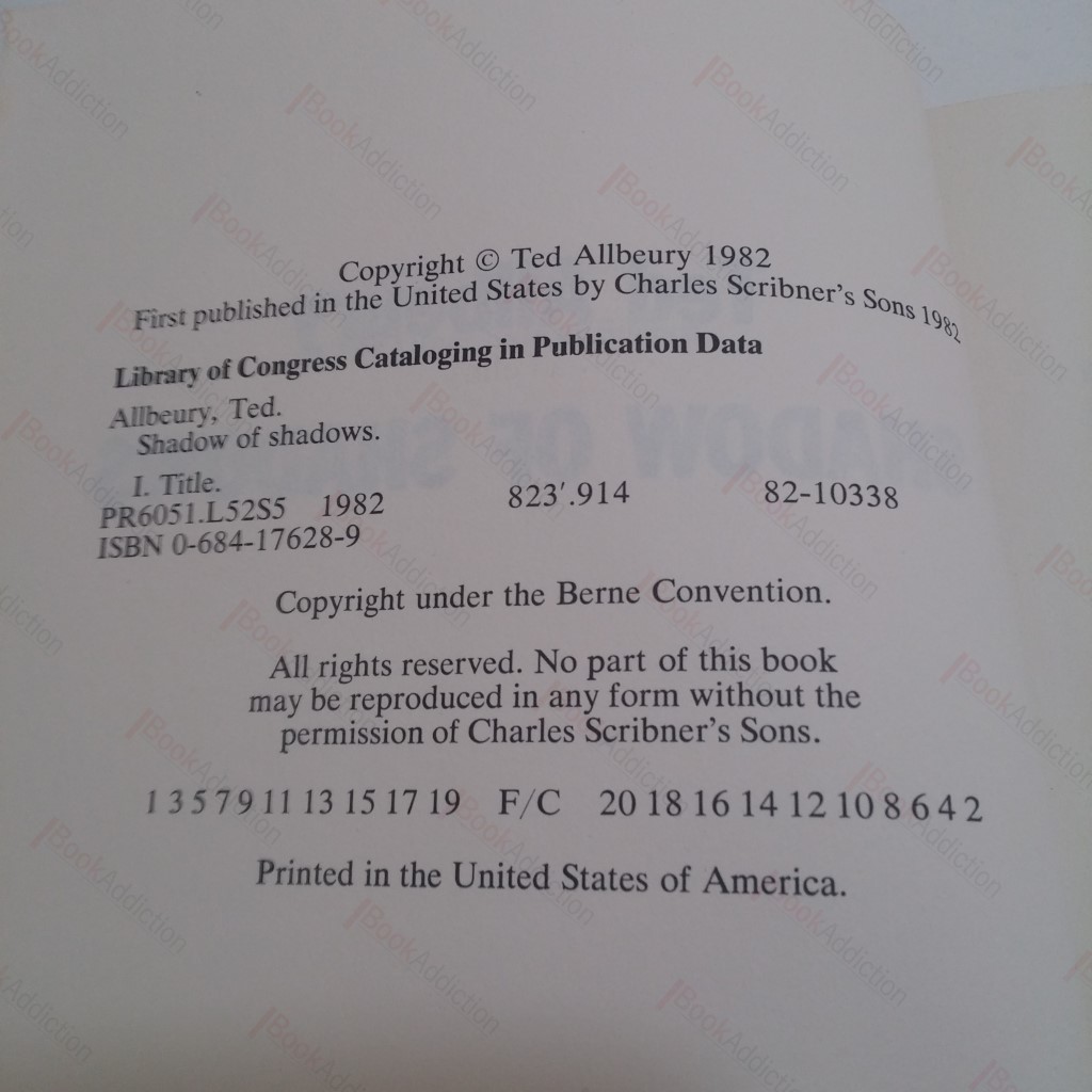 Shadow of Shadows (Signed)