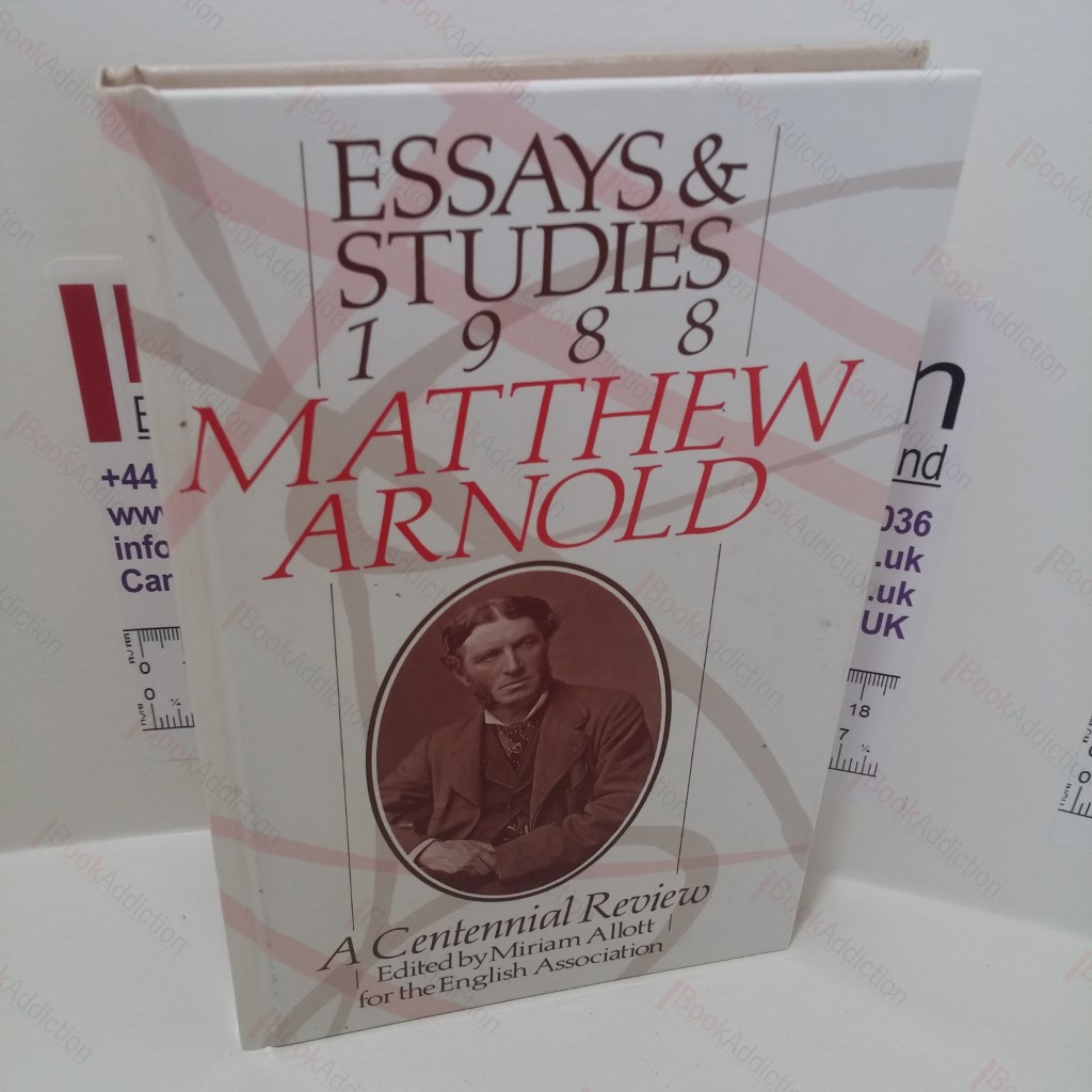 Matthew Arnold : A Centennial Review 9Essays and Studies)