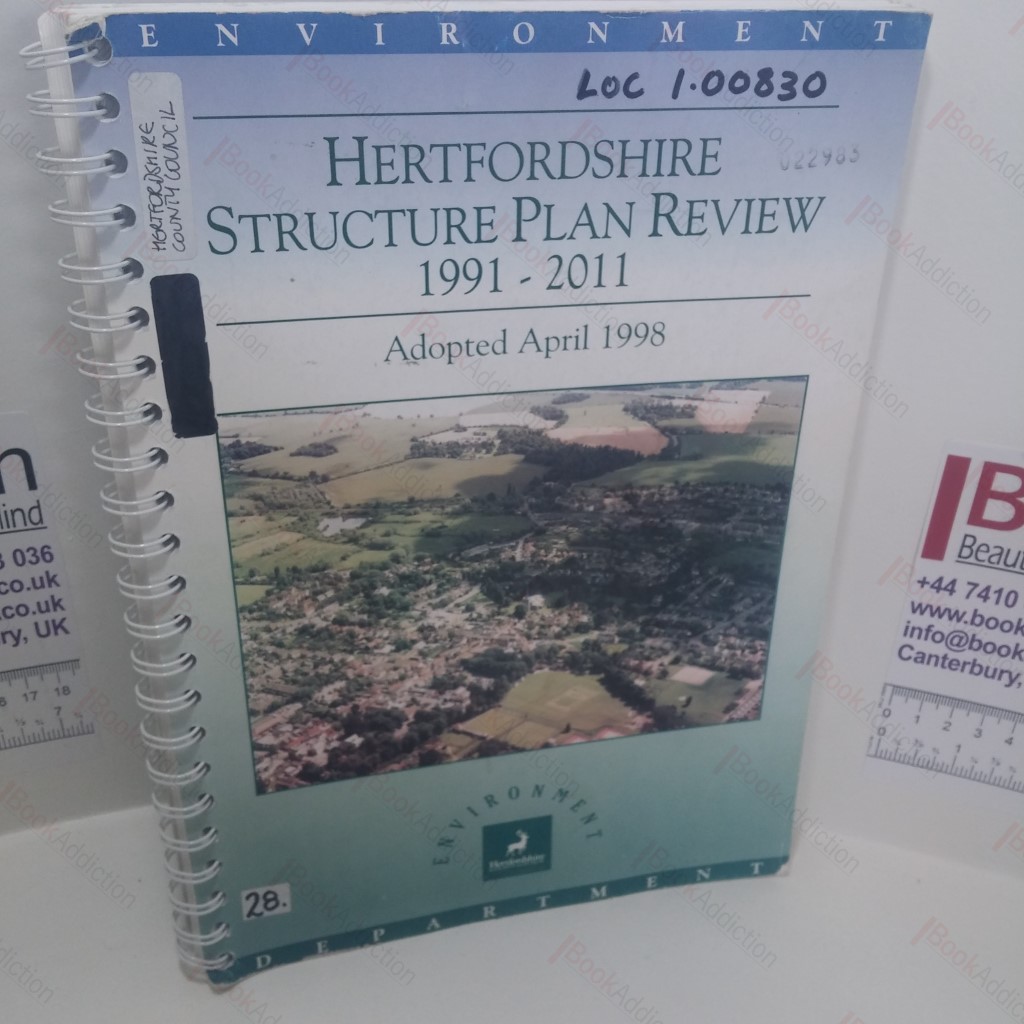 Hertfordshire Structure Plan Review, 1991-2011 : Adopted in 1998