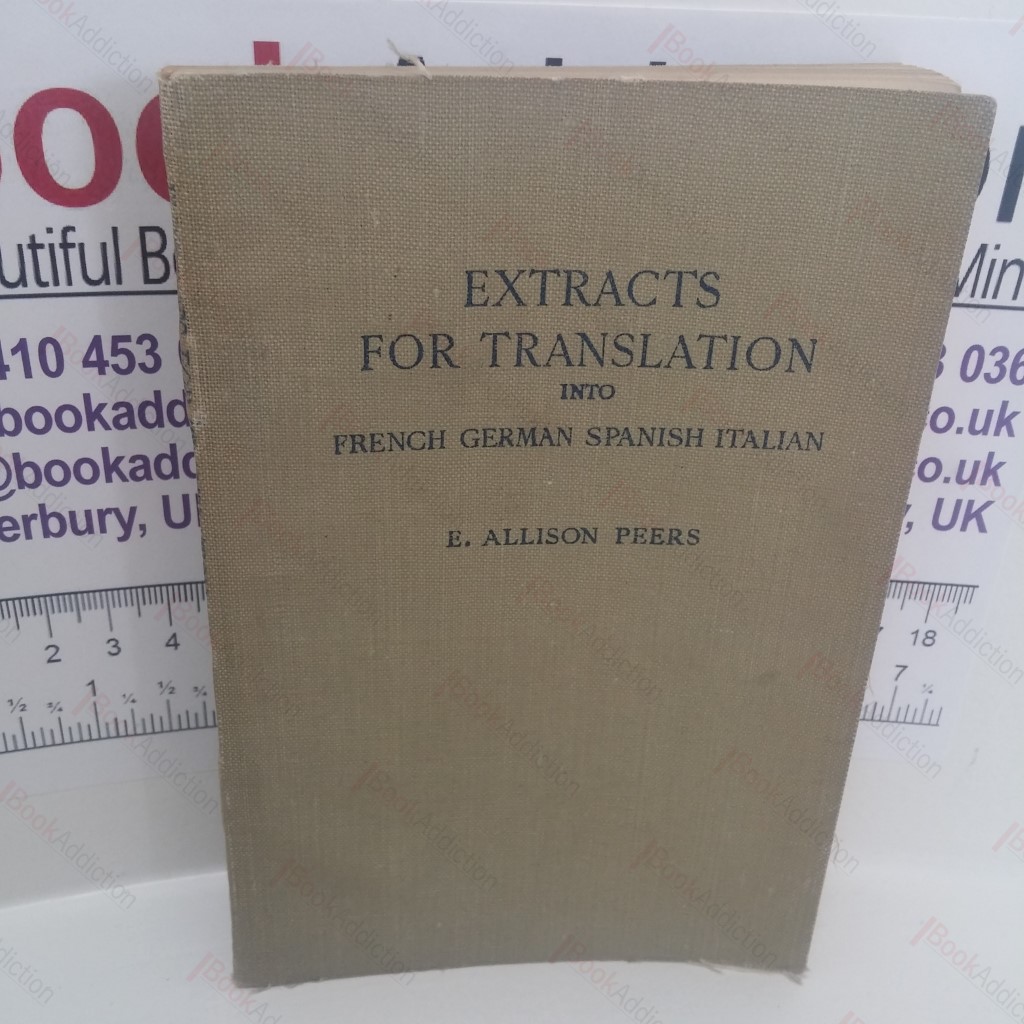 Extracts for Translation Into French, German, Spanish or Italian