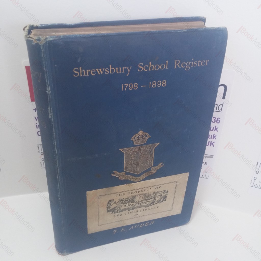 Shrewsbury School Register, 1798-1898
