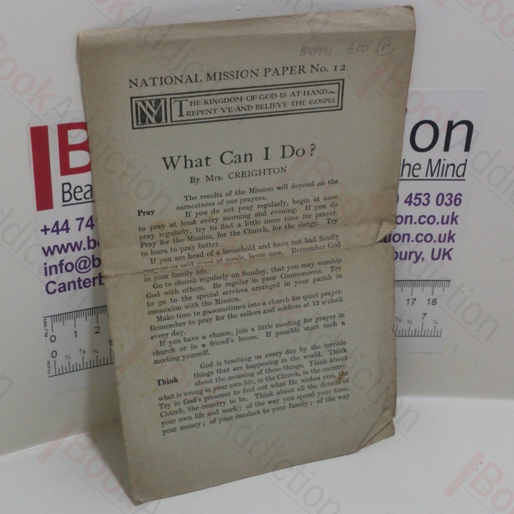 What Can I Do? (National Mission Paper, No. 12)