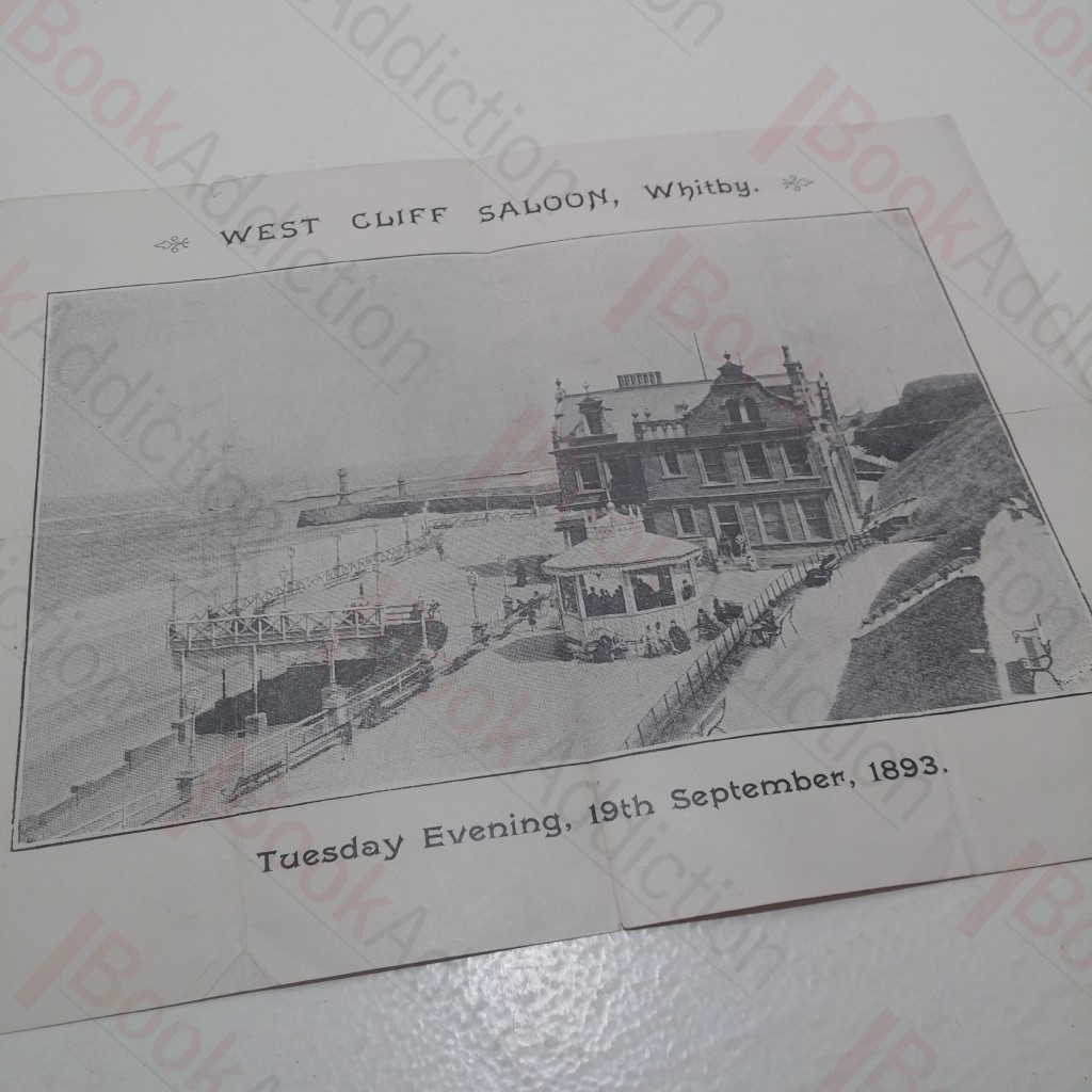 West Cliff Saloon, Whitby, Programme of Entertainment, September 1893