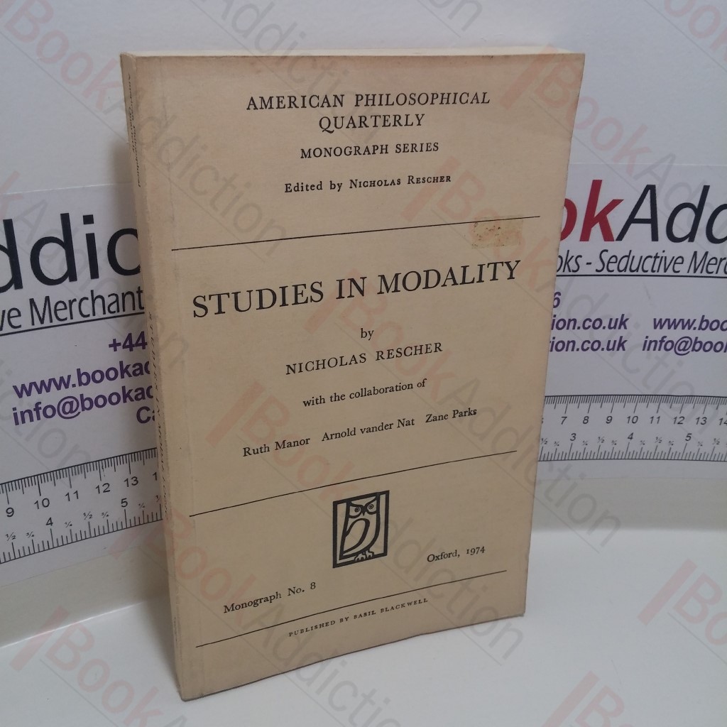 Studies In Modality (American Philosophical Quarterly, Monograph Series, No. 8)