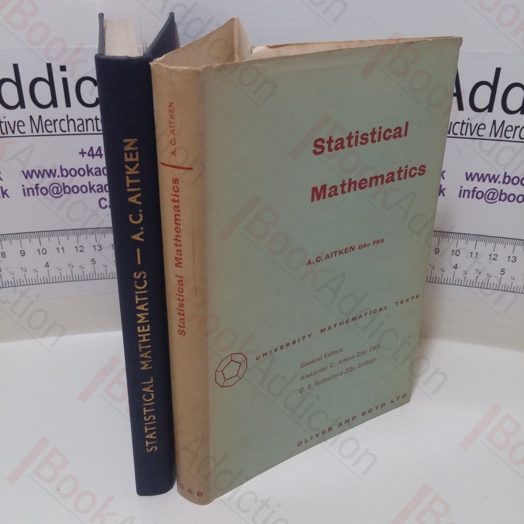 Statistical Mathematics (University Mathematical Texts Series)