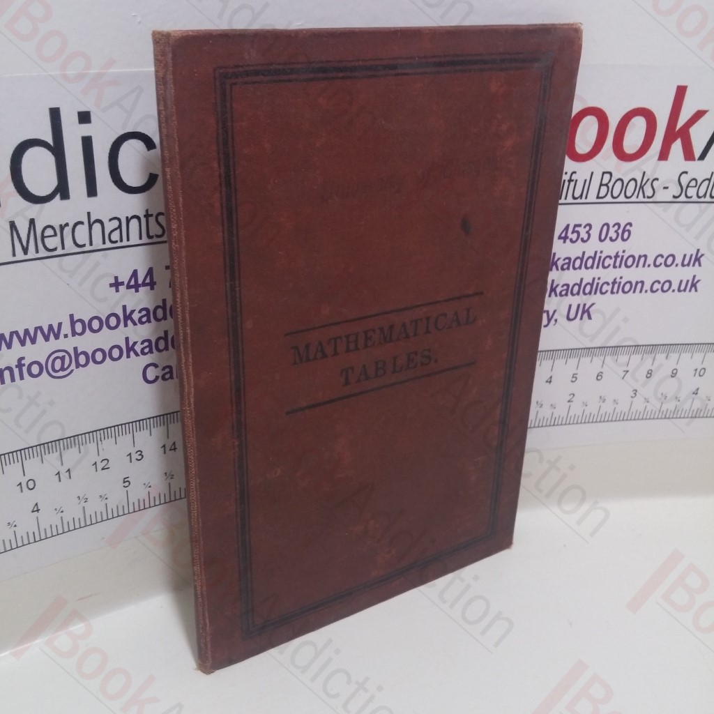 Logarithmic and Trigometrical Tables for Approximate Calculation, Arranged Primarily for the Use of Students of the Natural Philosophy Class in the University of Glasgow