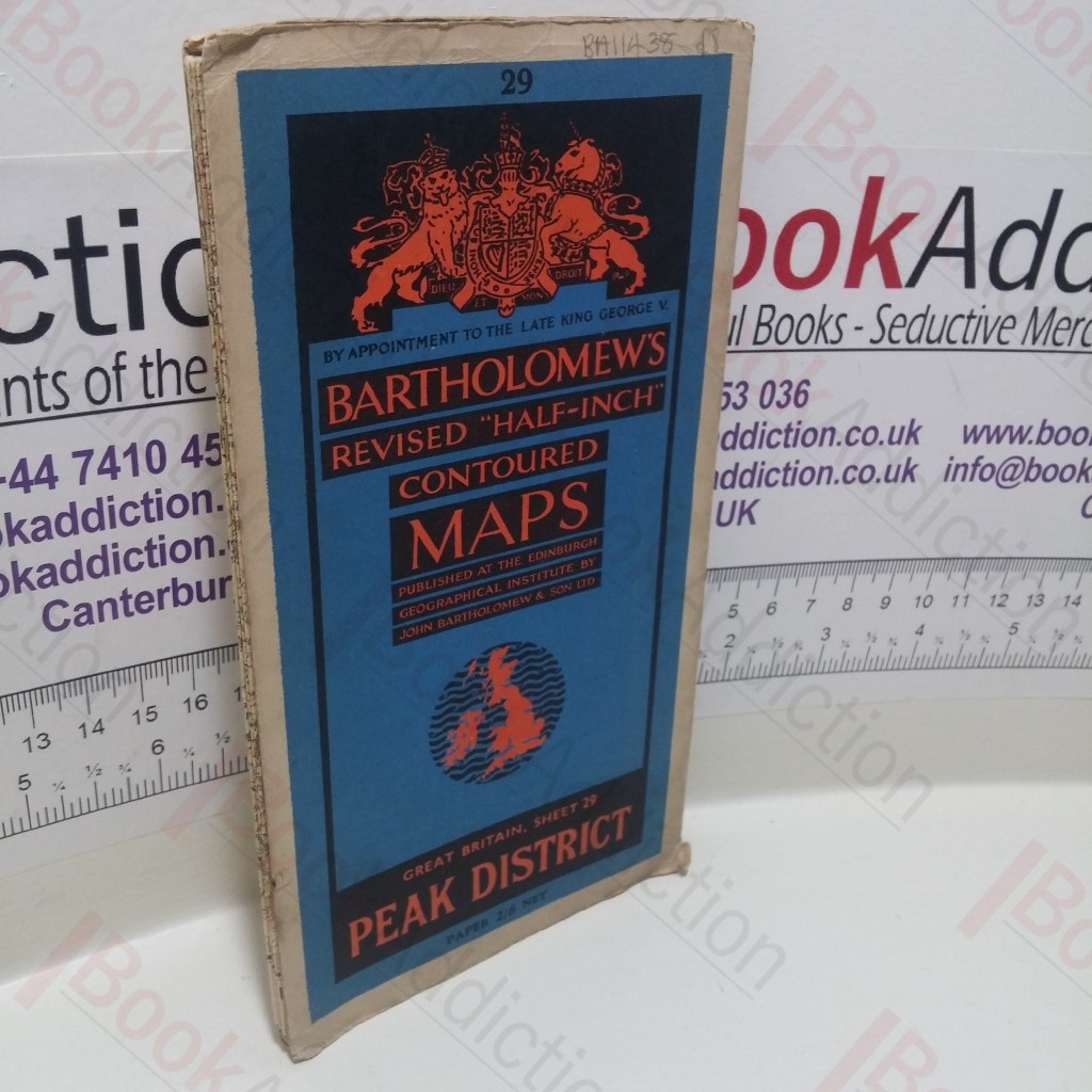 Bartholomew's Revised Half-Inch Contoured Maps - Peak District (Great Britain, Sheet 27), 1946