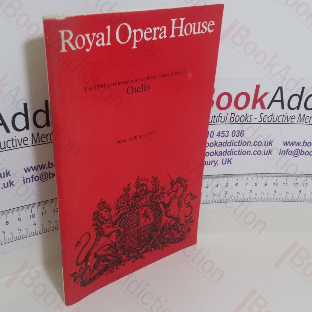 Otello (Programme, Royal Opera House Covent Garden, London, UK. 20 April 1987)