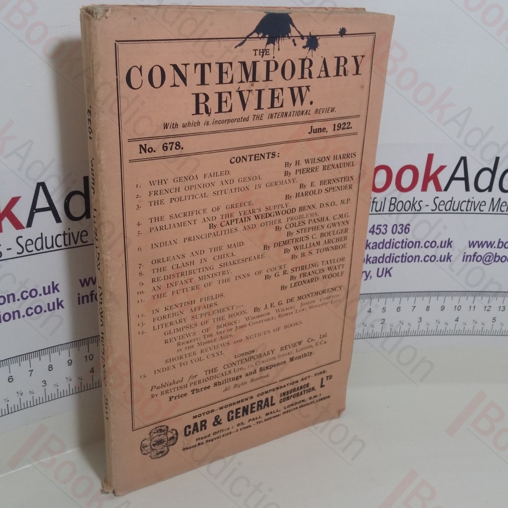 The Contemporary Review (2, No. 678)