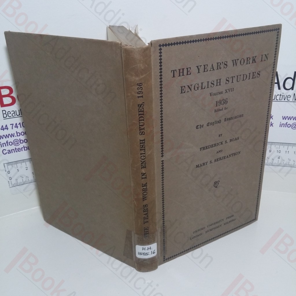The Year's Work in English Studie, Volume XVII, 1936