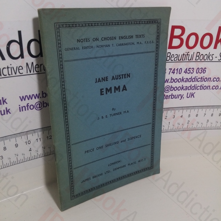 Jane Austen: Emma (Notes on Chosen English Texts Series)