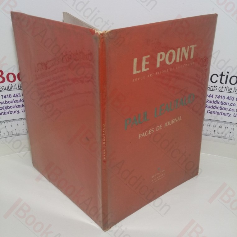 Le Point: Paul Léautaud. Pages de Journal (XLIV, Avril 1953)
