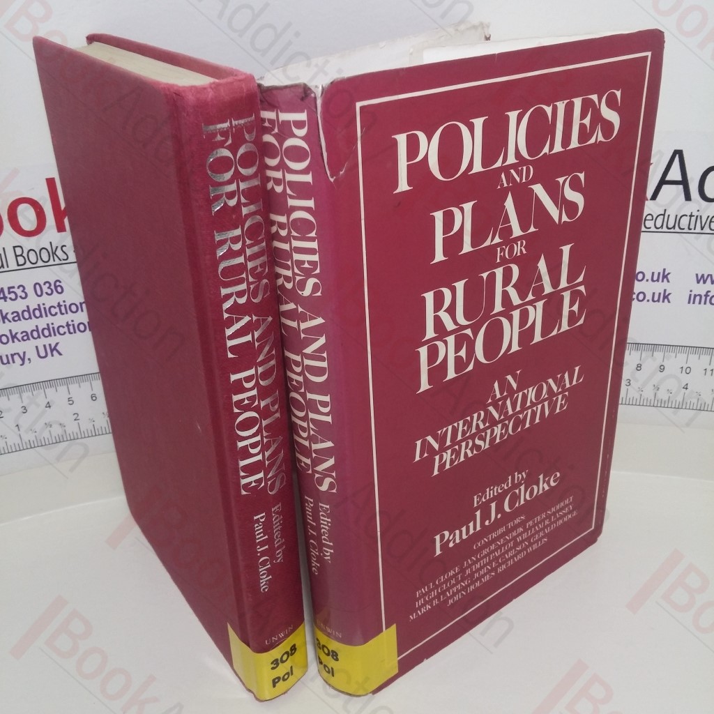 Policies and Plans For Rural People: An International Perspective