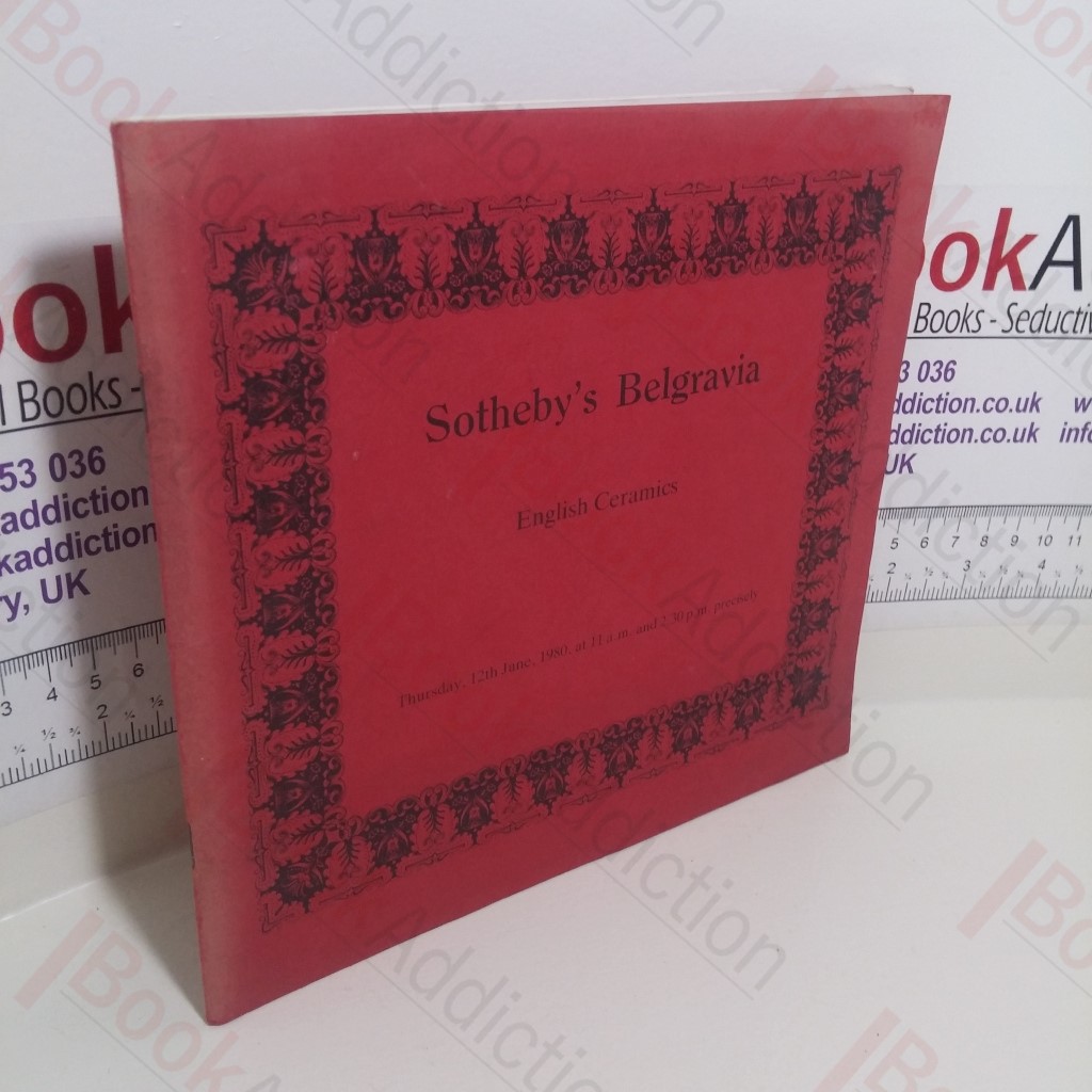 English Ceramics (Auction Catalogue, Sotheby's, London, UK, 12 June 1980)