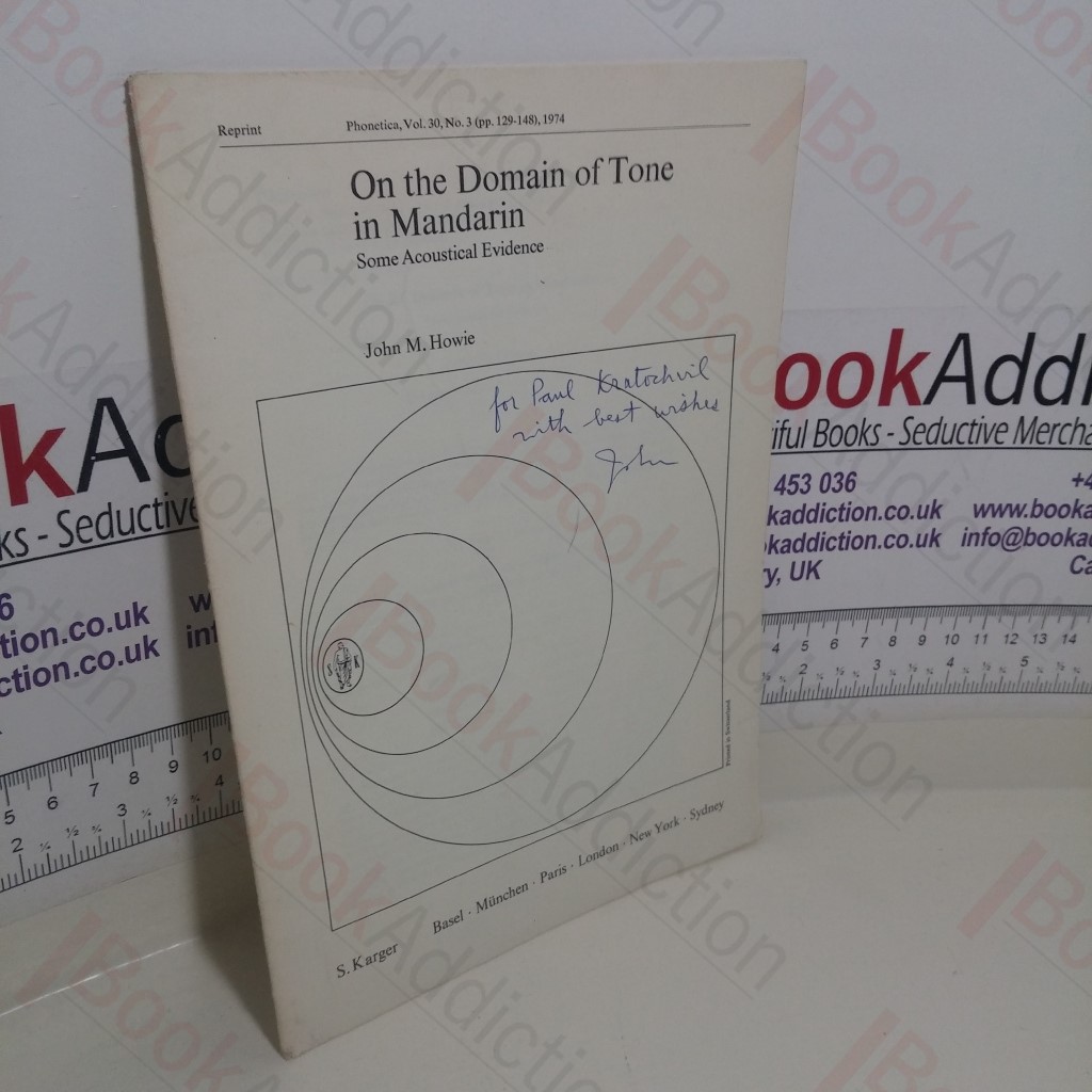 On the Domain of Tone in Mandarin: Some Acoustical Evidence