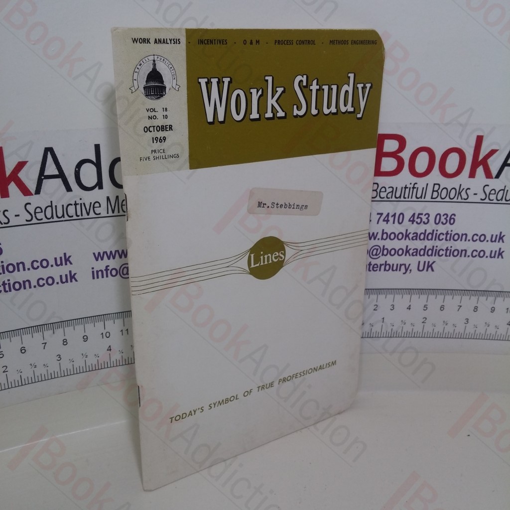 Work Study (Volume 18, No. 10, October 1969)