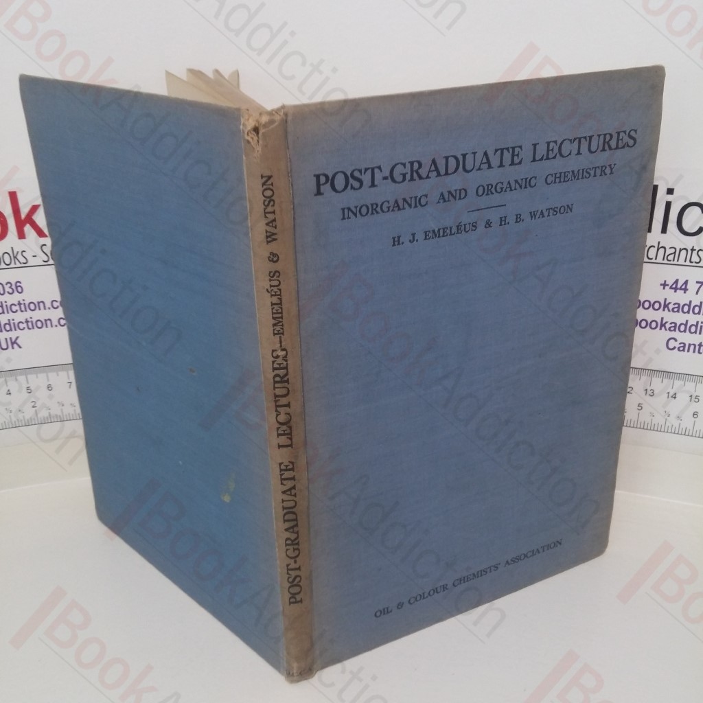 Post-Graduate Lectures in Inorganic Chemistry and Organic Chemistry