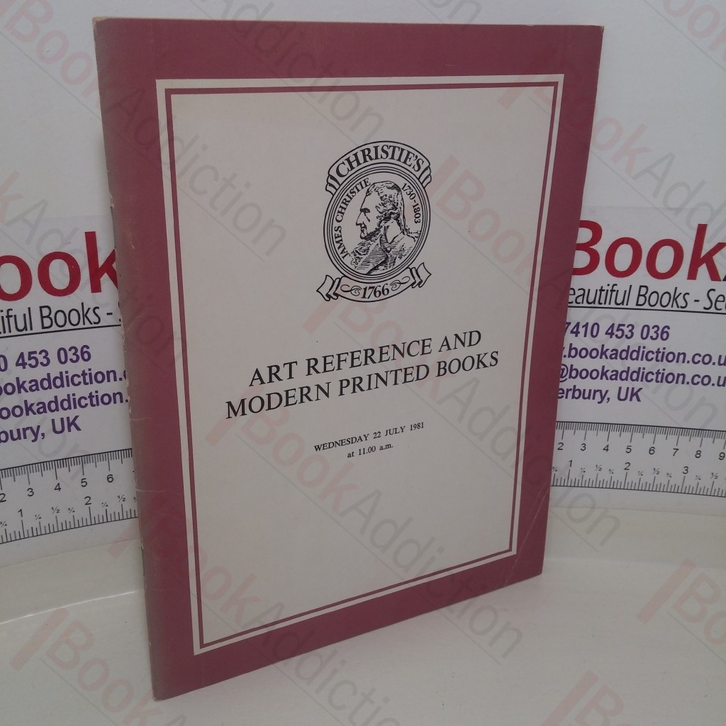 Art Reference and Modern Printed Books (Auction catalogue, Phillips, London, 22 July 1981)