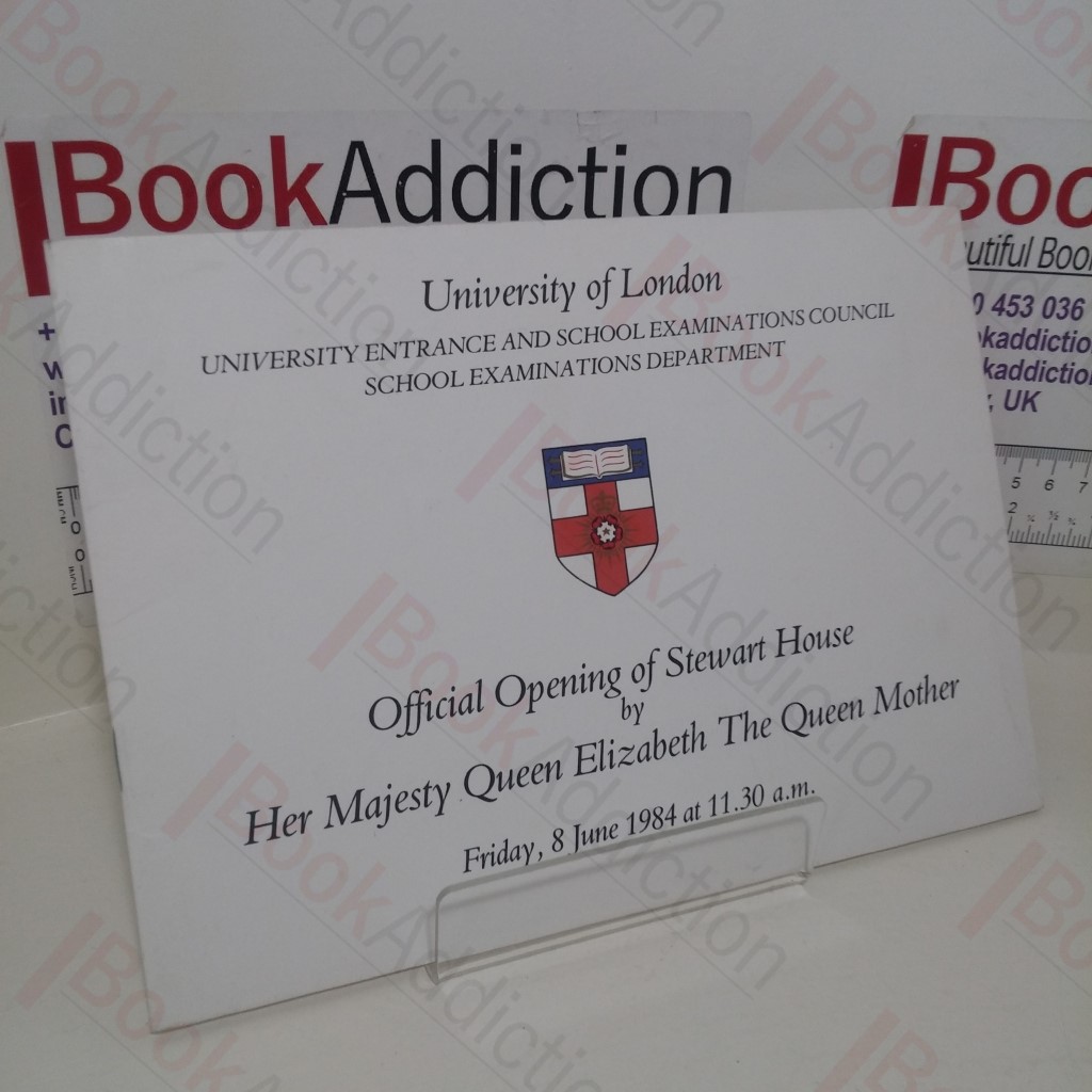 Official Opening of Stewart House, University of London, 8th June 1984