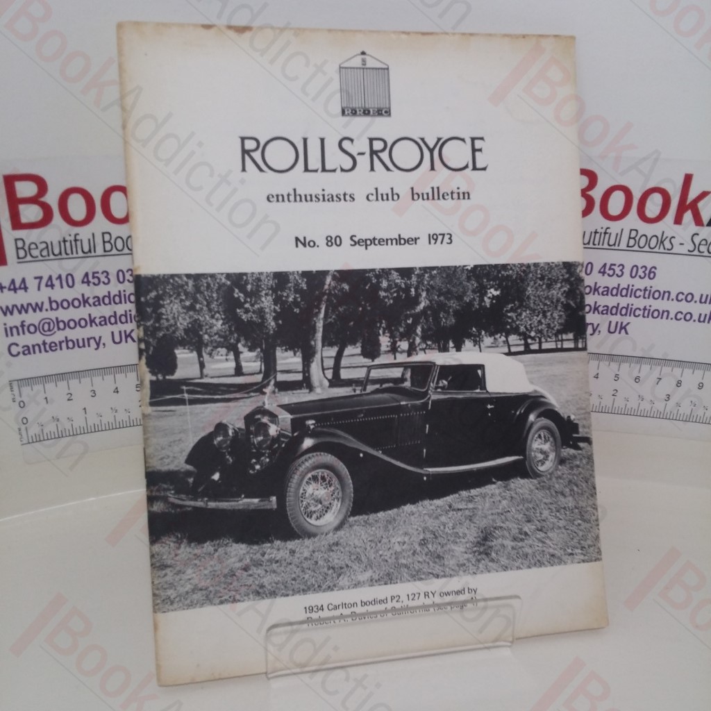 Rolls-Royce Enthusiasts Club Bulletin (No. 80, September 1973)