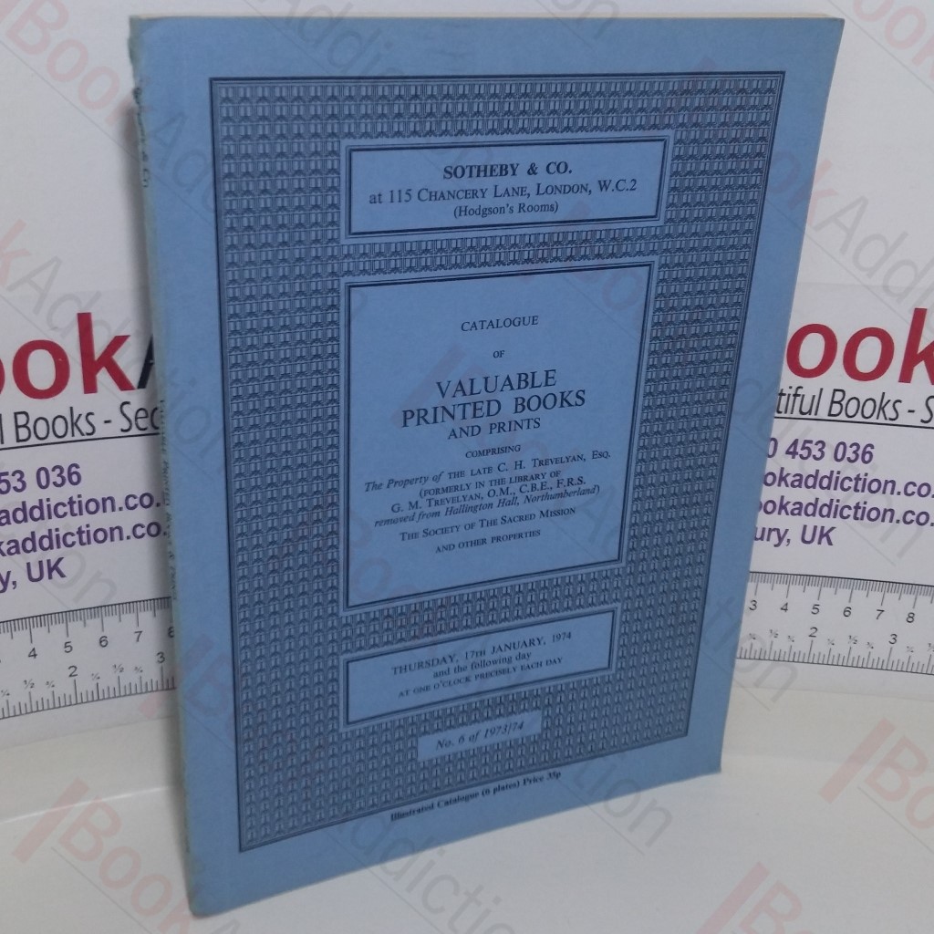 Catalogue of Valuable Printed Books and Prints (Auction Catalogue, Sotheby's, London, 17 Jan 1974)