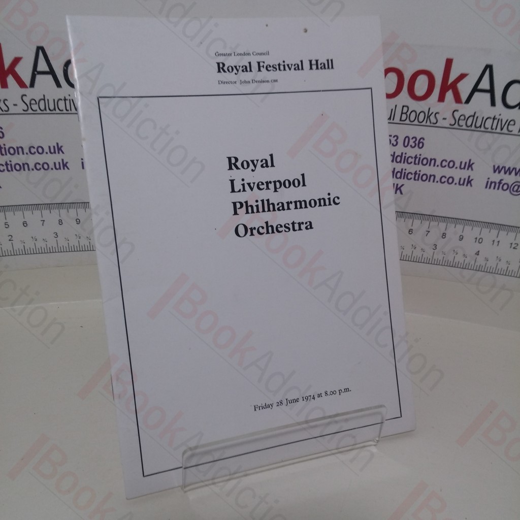 Royal Liverpool Philharmonic Orchestra (Concert programme)
