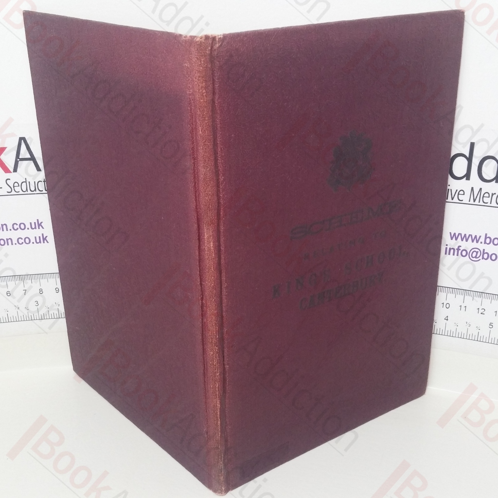 Scheme Relating to King's School, Canterbury, 1878