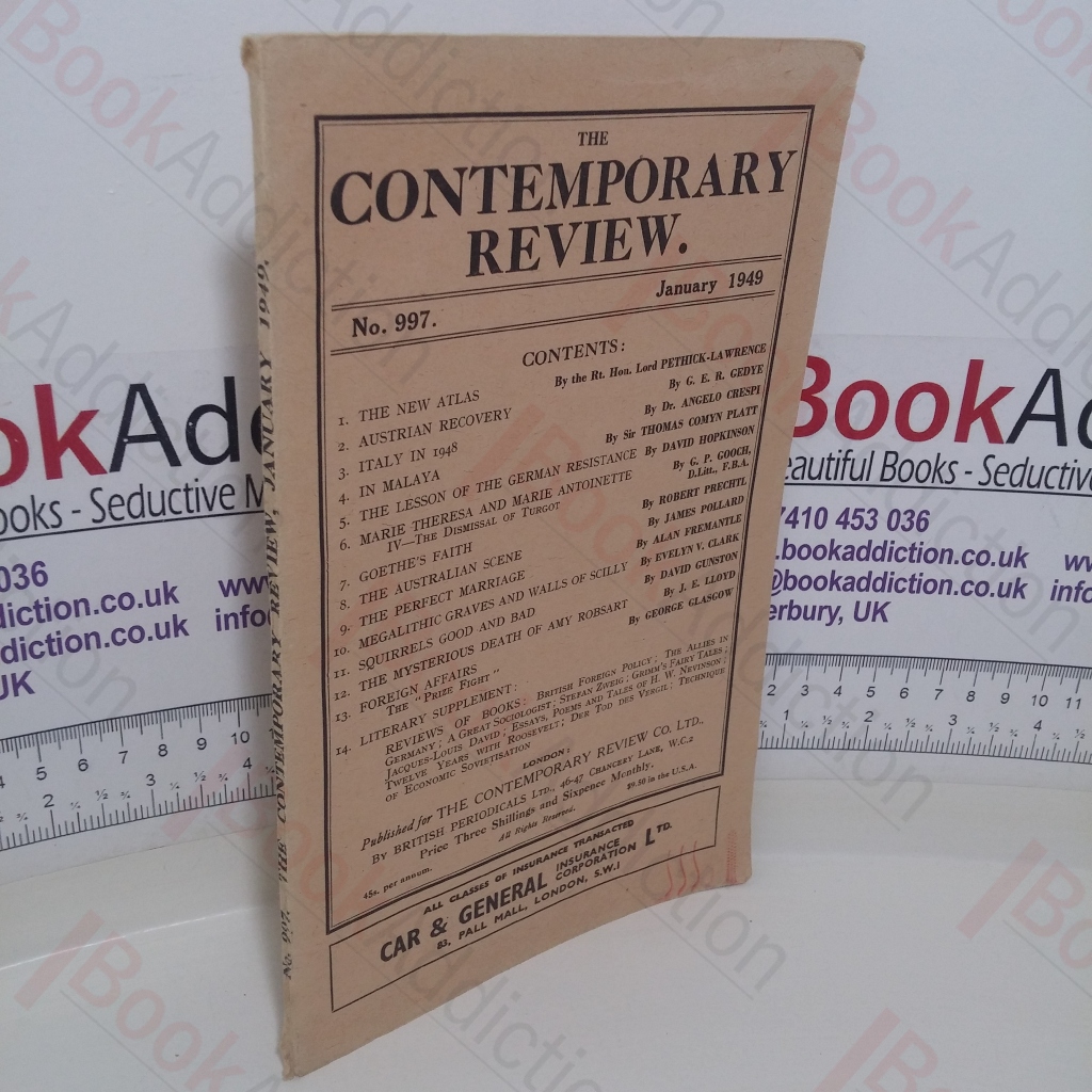 The Contemporary Review (No. 997, January 1949)