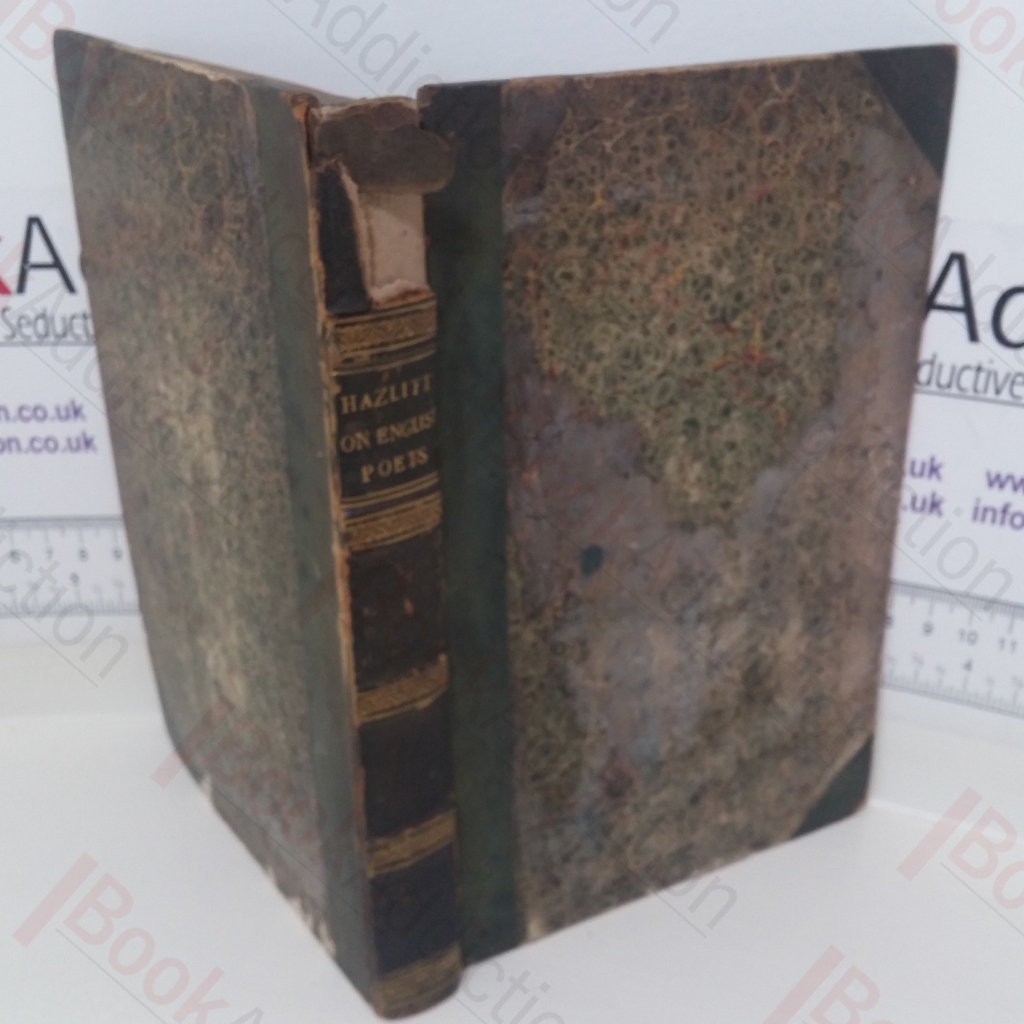 Lectures on The English Poets, Delivered at the Surrey Institutions