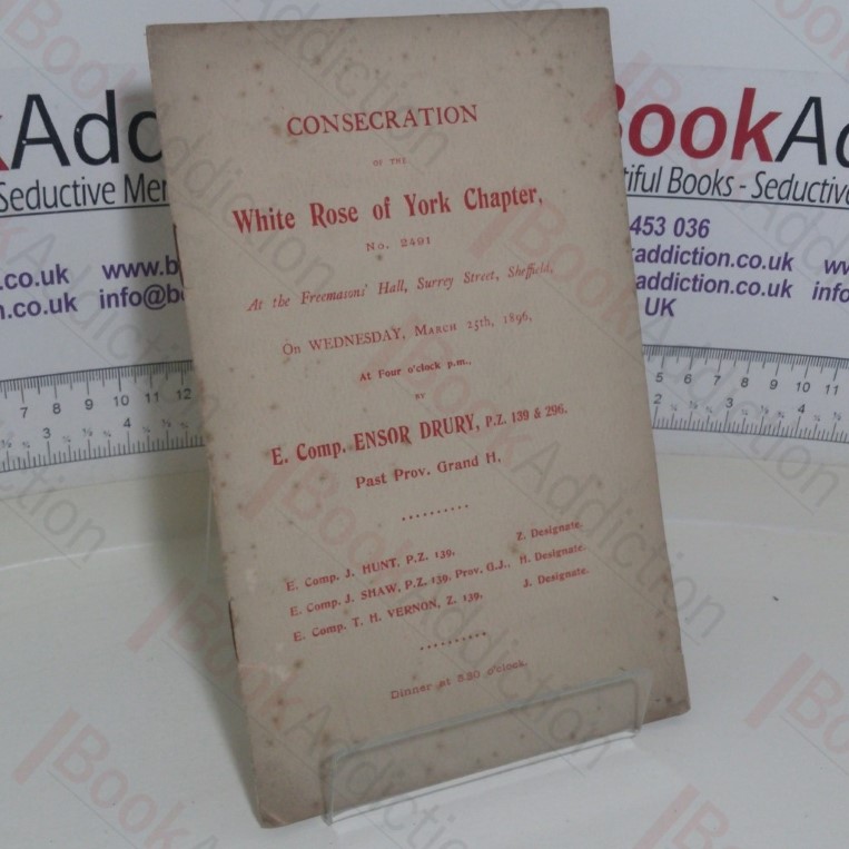 Programme for the Centenary Celebration of the Amphibious Chapter, at the Freemason's Hall, Heckmondwike, 24 October 1951
