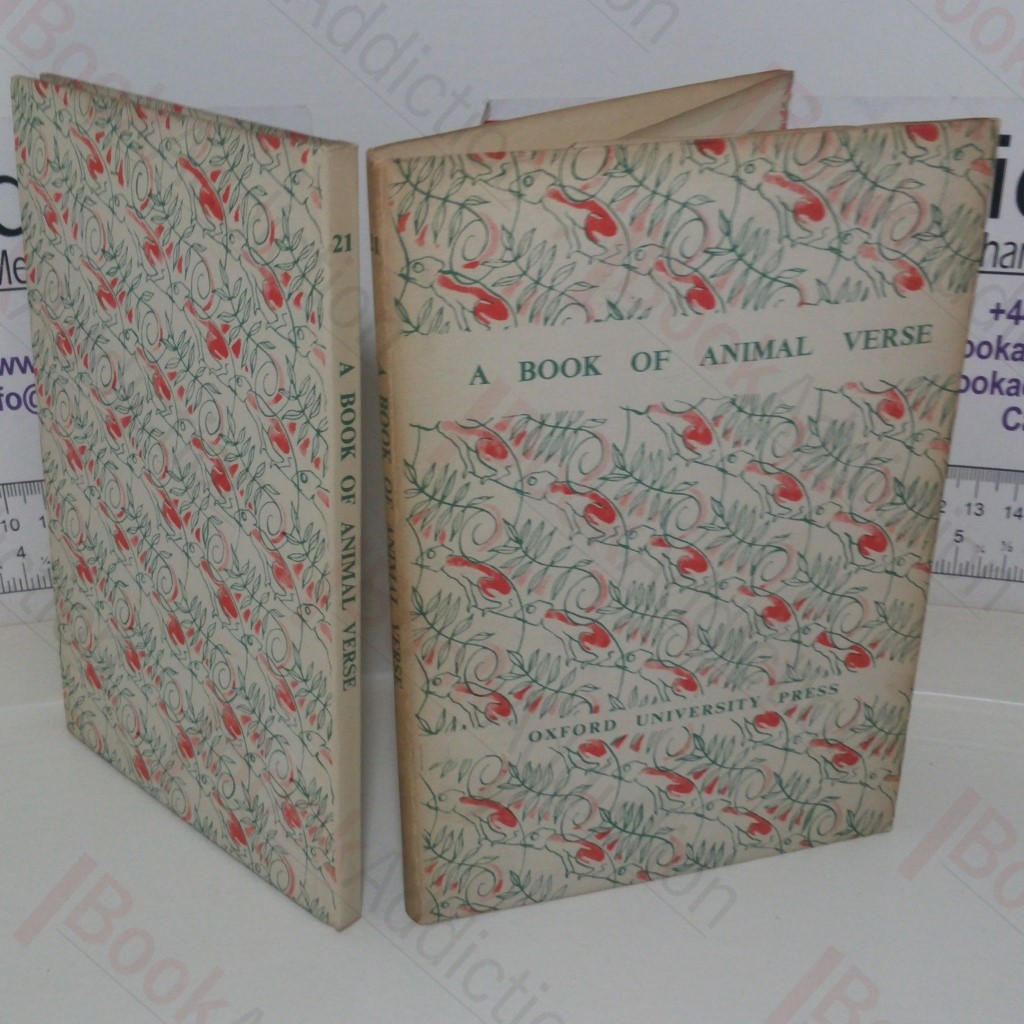 A Book of Animal Verse (Chameleon Books, No. 21)
