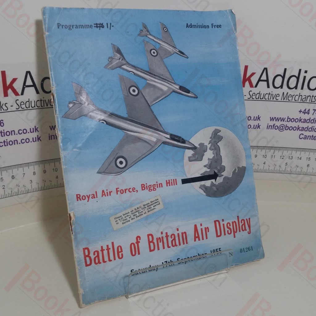 Battle of Britain Air Display Royal Air Force Biggin Hill (Souvenir Programmes, Saturday 17th September, 1955)