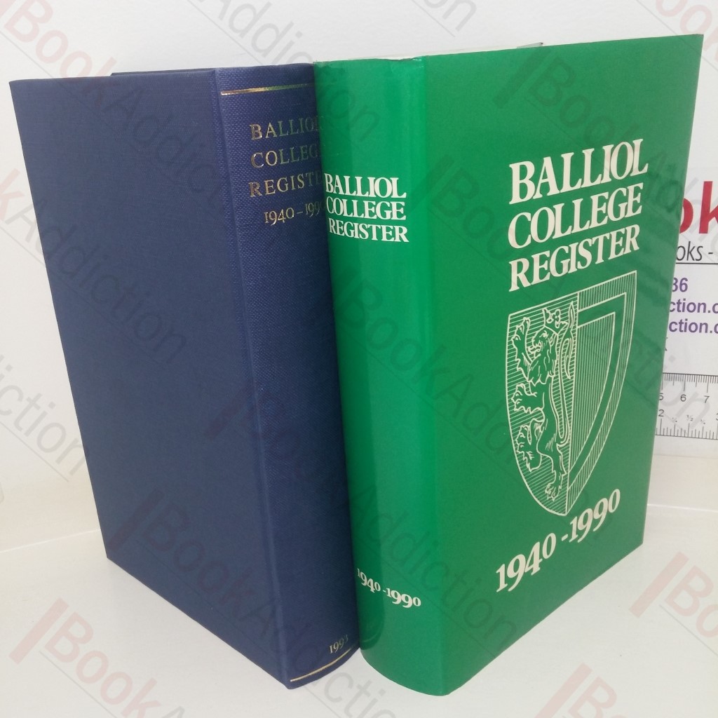 The Balliol College Register, 1940 - 1990