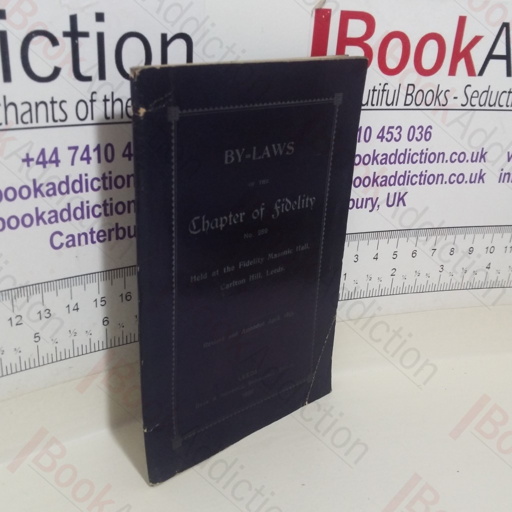 By-laws of the Chapter of Fidelity, No. 289