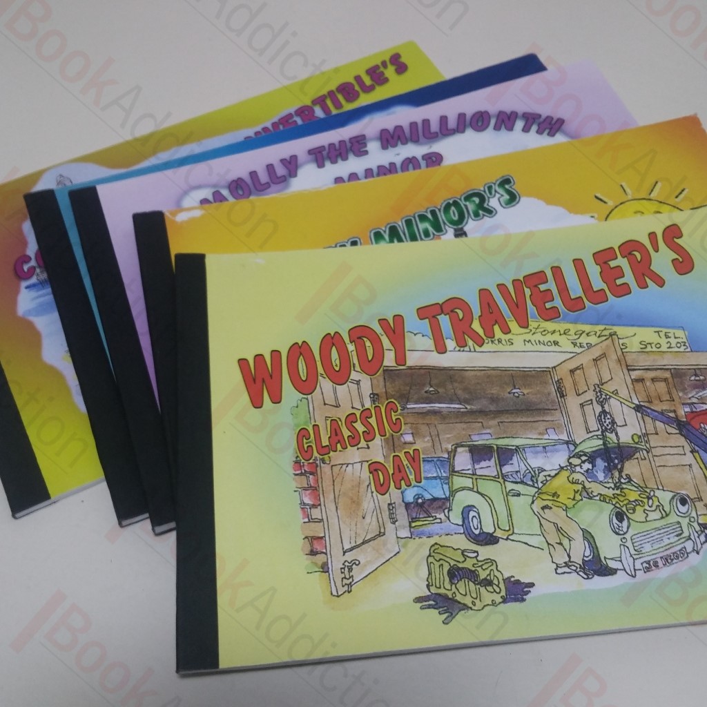 Woody Traveller's Classic Day; Moggy Minor's Grand Day Out; Bertie and the Post Van's New Adventure; Molly the Millionth Minor Comes Home; Connie the Convertible's Summer Holiday (Signed and  Inscribed) (Five Volumes)