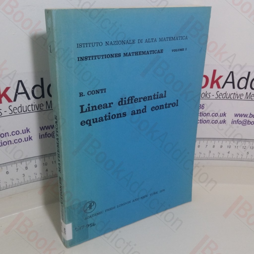 Linear Differential Equations and Control, Volume 1