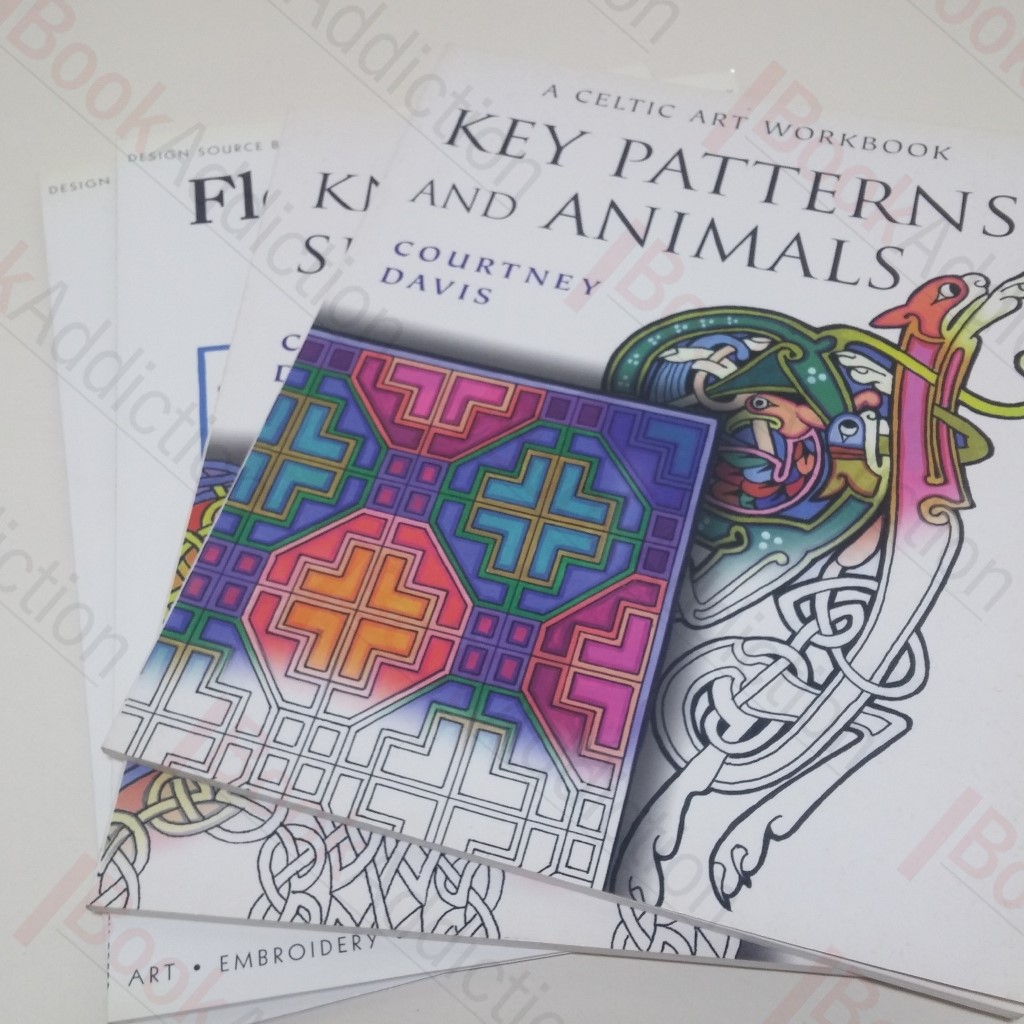 Collection of Celtic Art Design Source and Workbooks:  Key Patterns and Animals; Knotwork and Spirals; Celtic Borders and Motifs; Floral Borders and Motifs (Four Volumes)