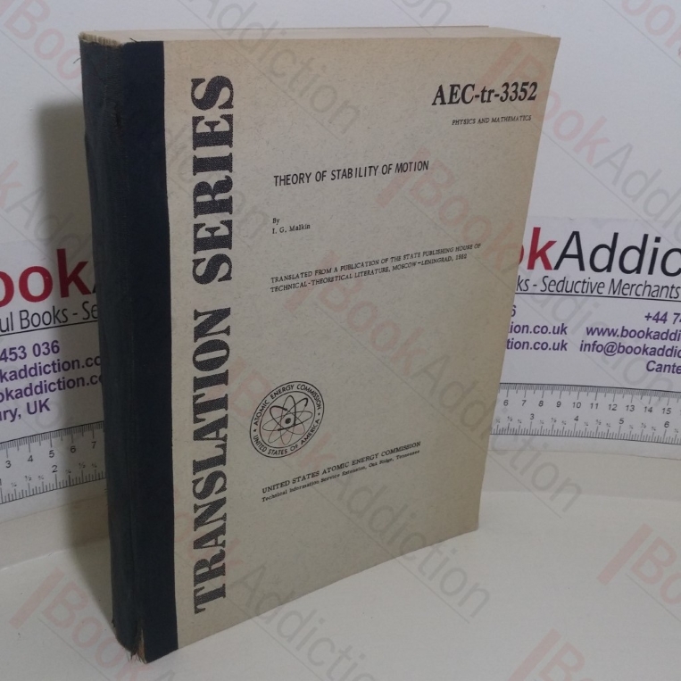 Theory of Stability of Motion (Translation series, AEC-tr-3352)