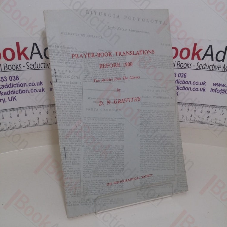 Prayer-Book Translations Before 1900: Two Articles from The Library