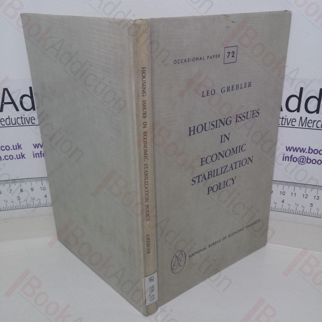 Housing Issues in Economic Stabilization Policy (Occasional Paper No. 72)