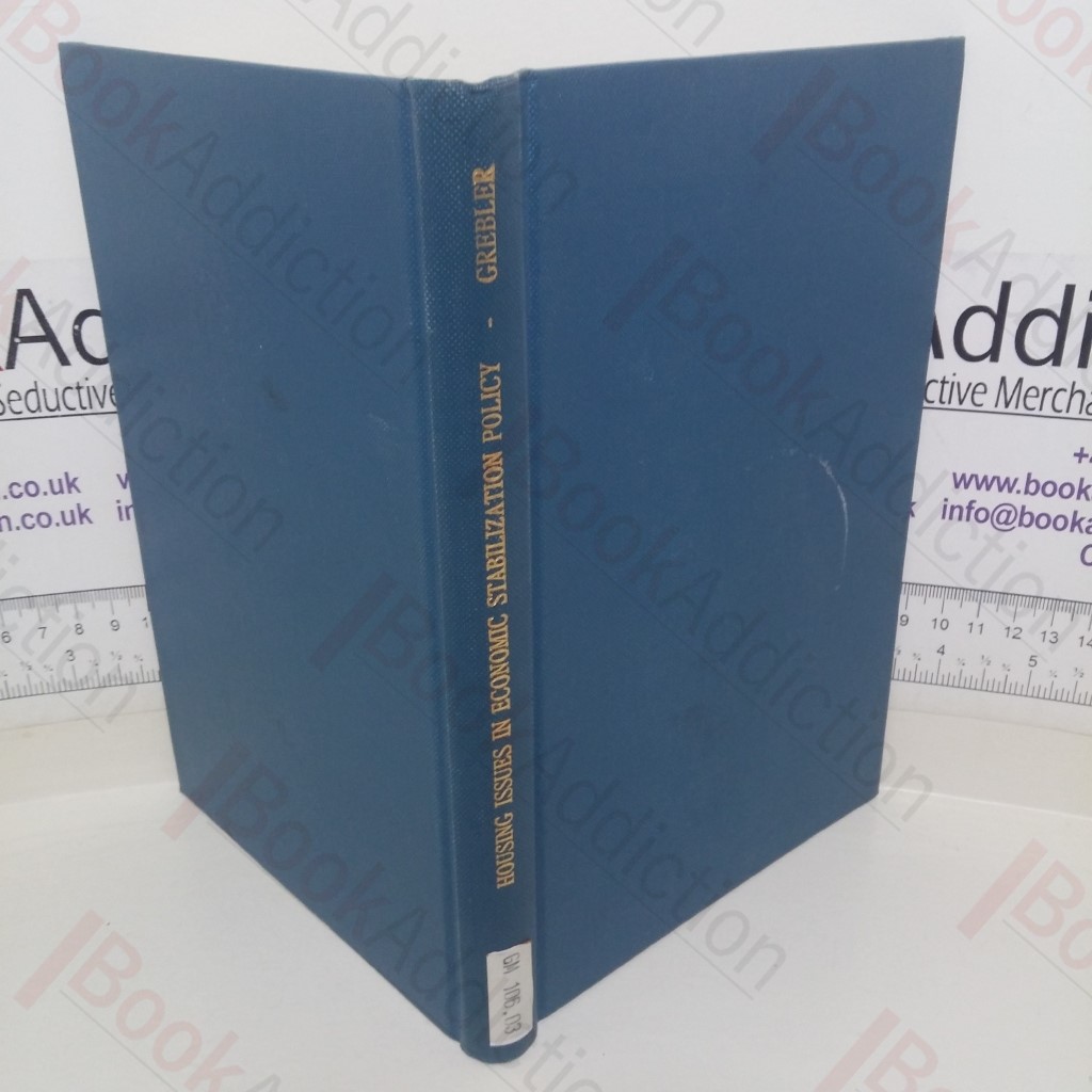 Housing Issues in Economic Stabilization Policy (Occasional Paper No. 72)
