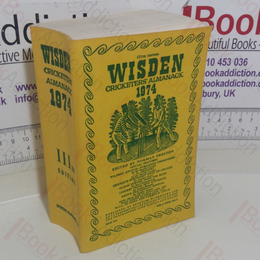 Wisden Cricketer's Almanack, 1974