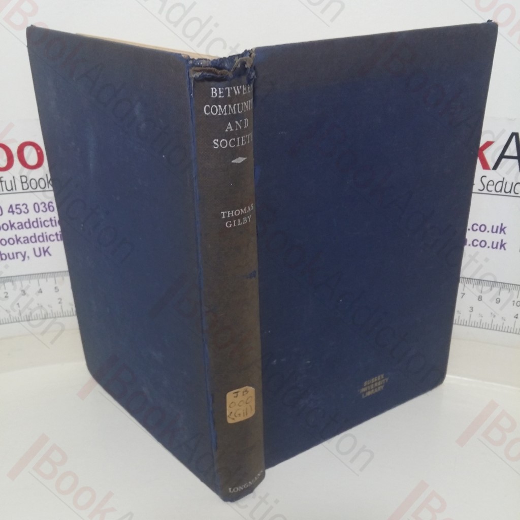 Between Community and Society: A Philosophy and Theology of the State