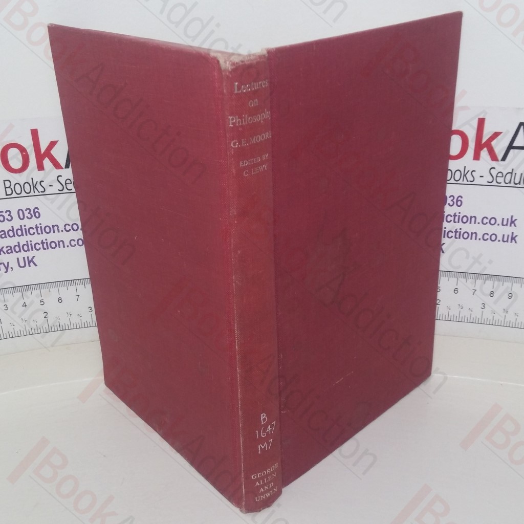 Lectures on Philosophy (Muirhead Library of Philosophy series)